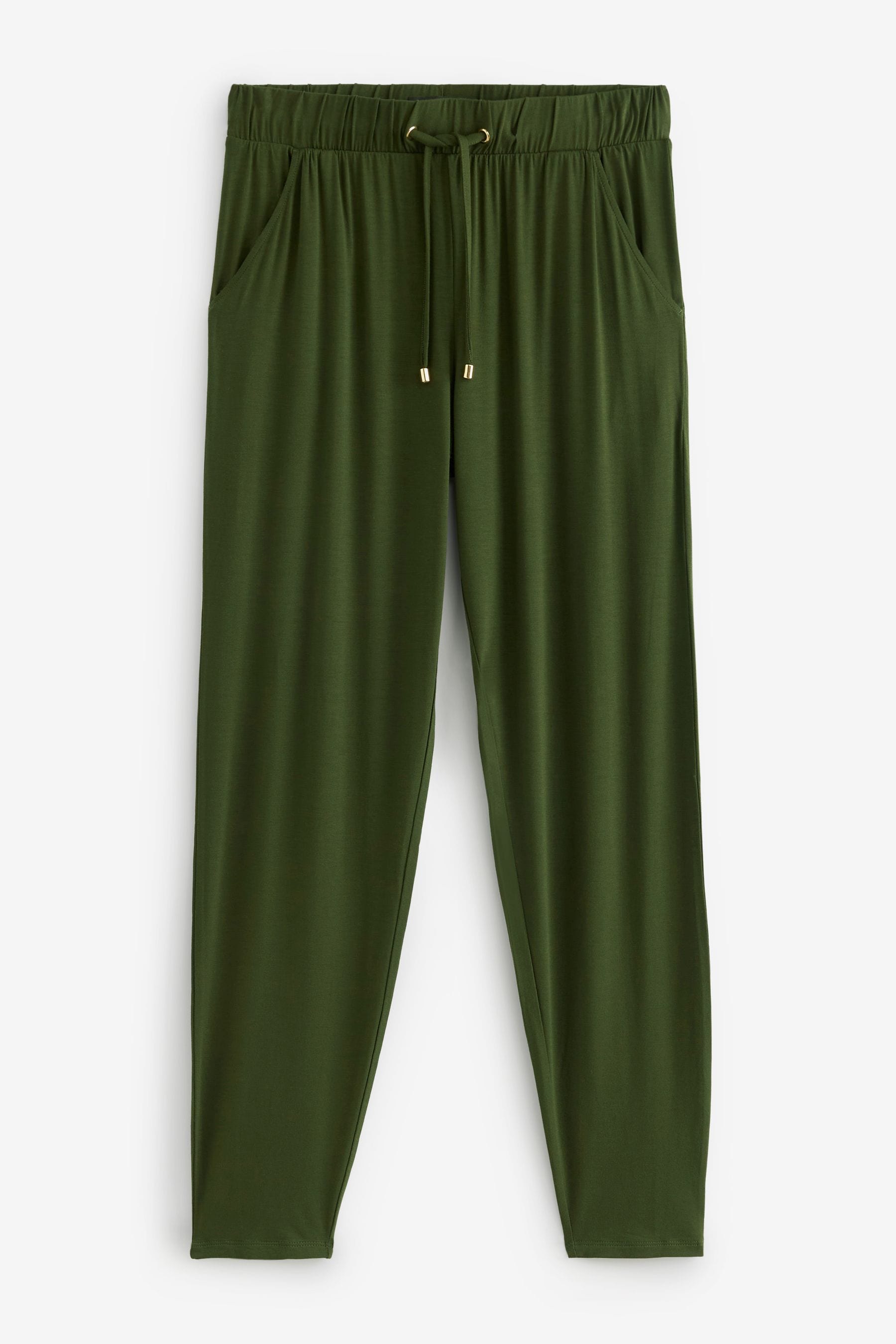 Khaki Green Jersey Joggers