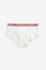 Grey/Pink/White Sparkle Waistband Hipsters 7 Pack (2-16yrs) - Image 2 of 3