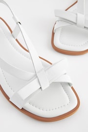 White Regular/Wide Fit Forever Comfort ® Leather Bow Sandals - Image 6 of 7