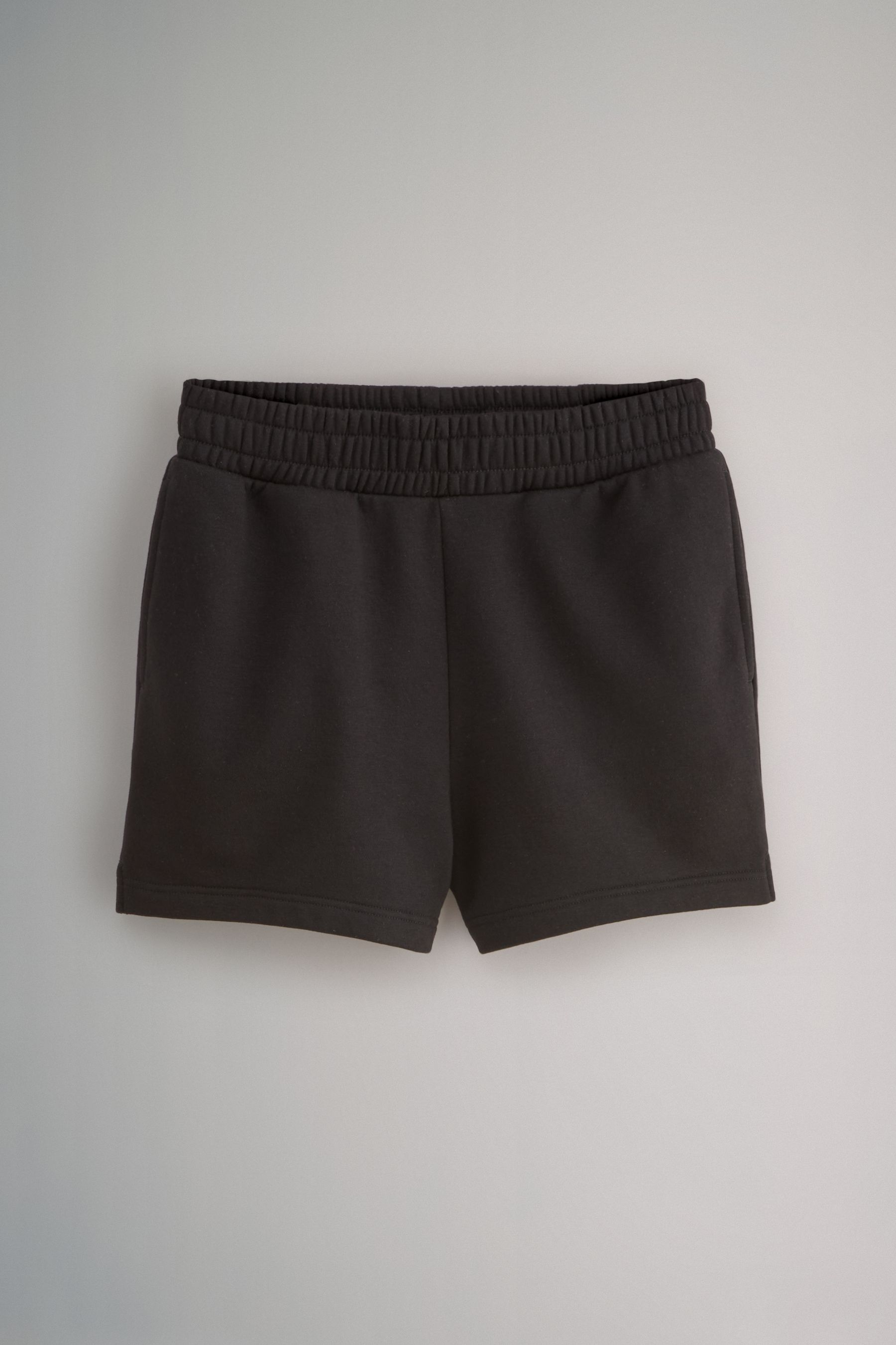 Buy The Set Black Cream 2 Pack Jogger Shorts from the Next UK online shop