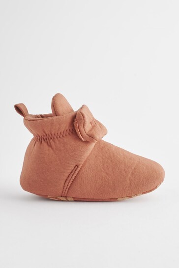 Rust Brown Cosy Baby Boots (0-2mths)