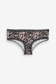 Animal Print/Purple/Blush Pink Hipster Knickers 3 Pack - Image 8 of 8