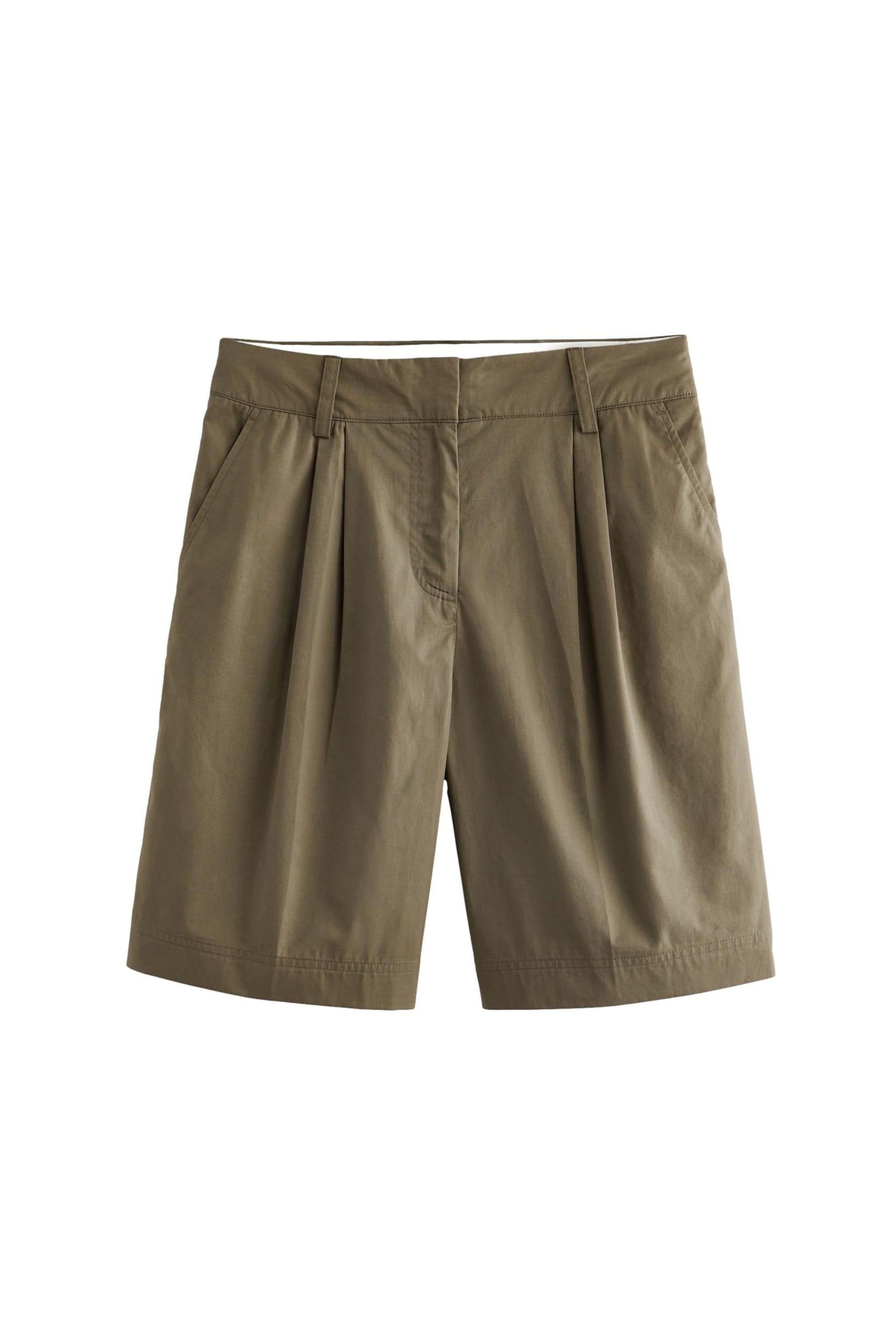 Khaki Green Bermuda Knee Length Shorts - Image 5 of 6