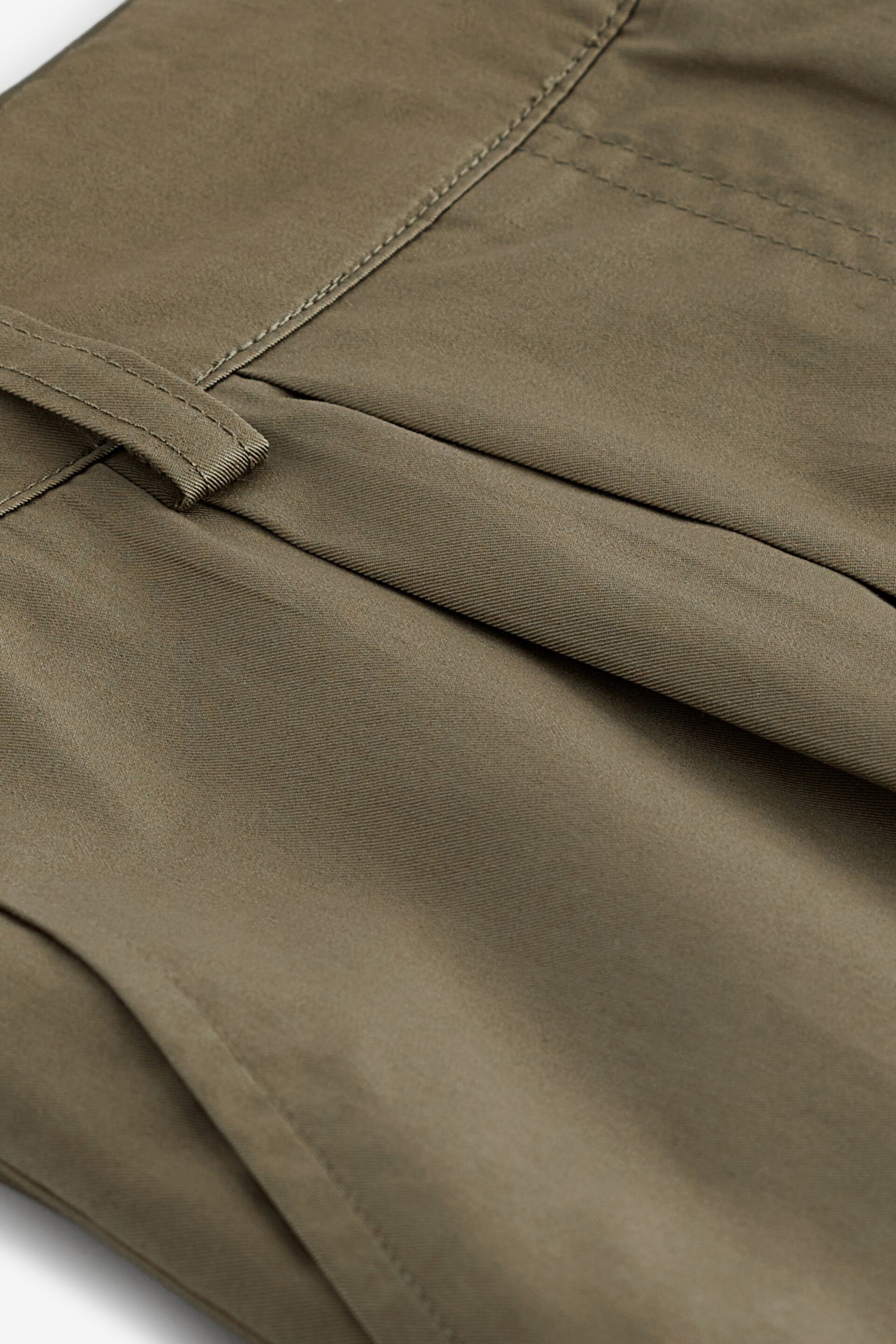 Khaki Green Bermuda Knee Length Shorts - Image 6 of 6