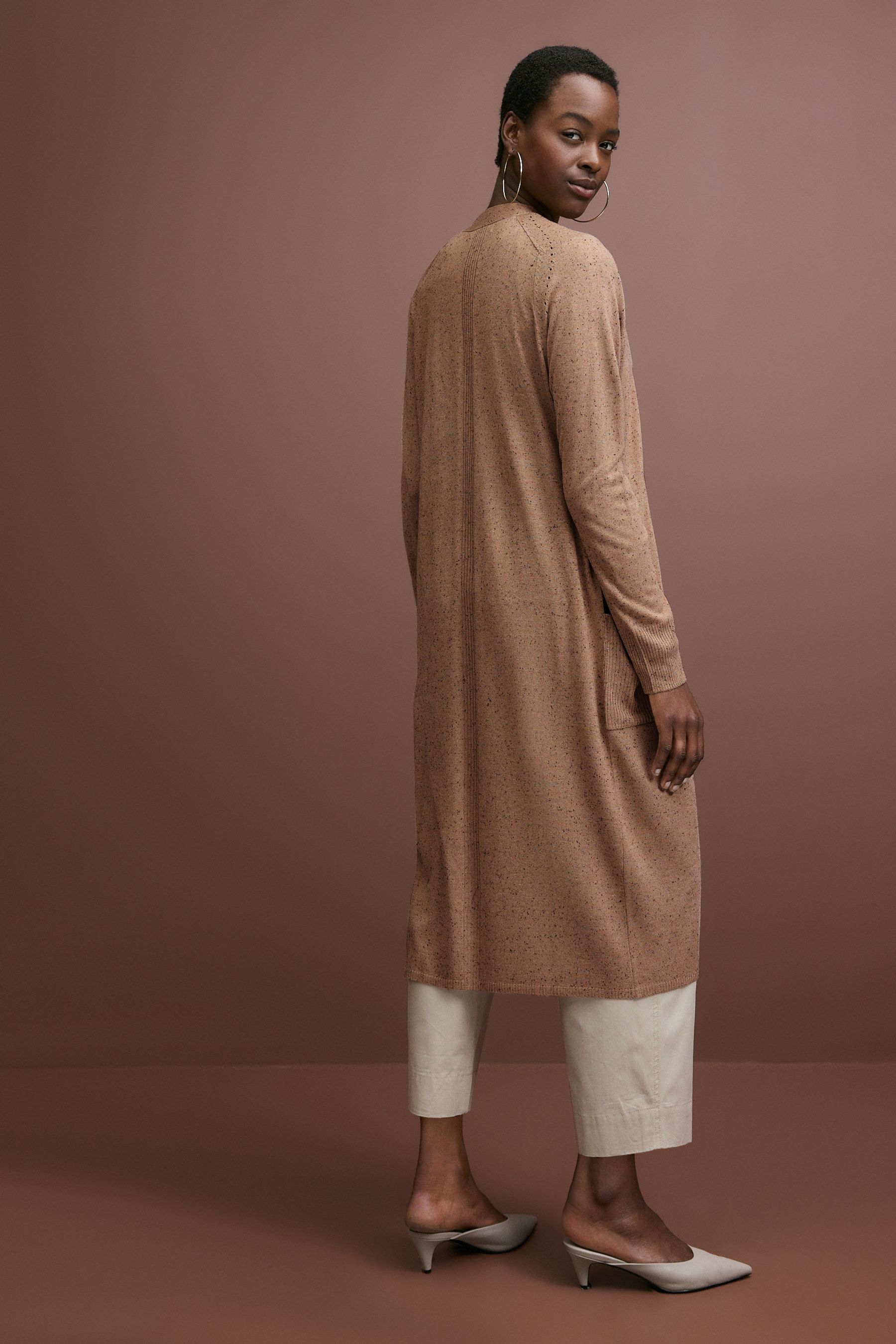 Longline lightweight cardigan top
