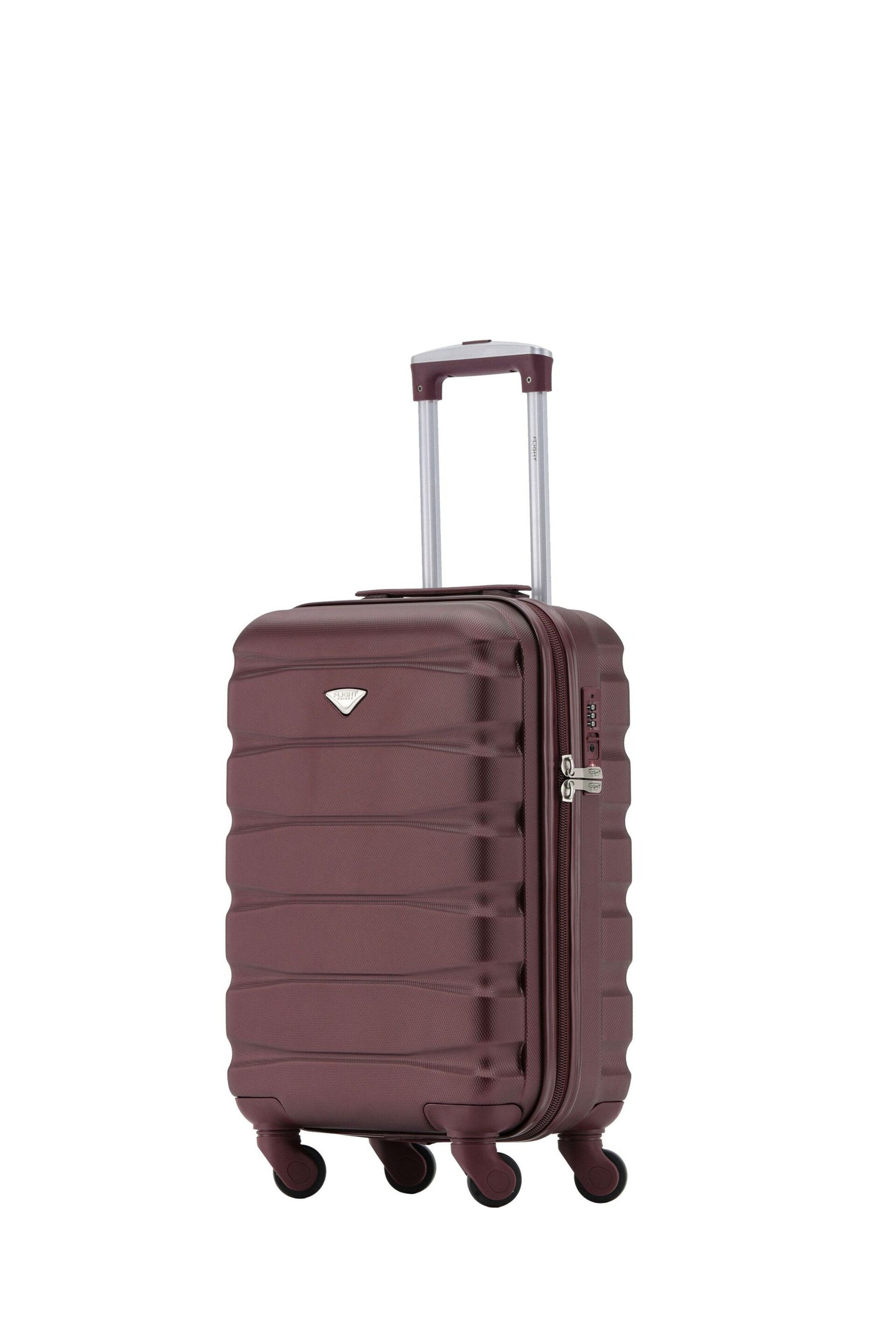 Flight Knight 55x35x20cm 4 Wheel ABS Hard Case Cabin Carry On Hand Luggage - Image 1 of 7