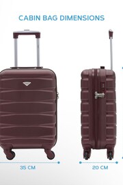 Flight Knight 55x35x20cm 4 Wheel ABS Hard Case Cabin Carry On Hand Luggage - Image 2 of 7