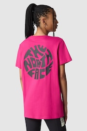 The North Face Pink Womens Festival Graphic T-Shirt - Image 3 of 3