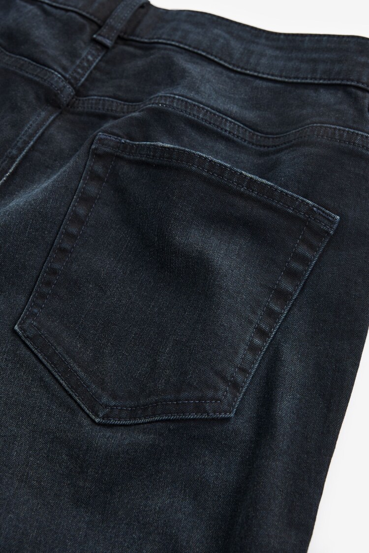 Blue Black Straight Fit Classic Stretch Jeans - Image 8 of 10