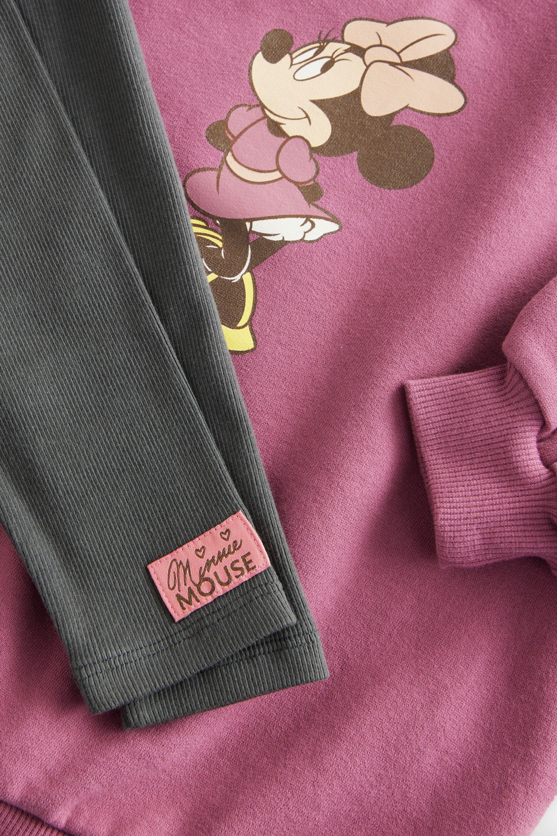 Buy Burgundy Red Minnie Mouse Sweat Dress Leggings 3mths 7yrs from the Next UK online shop