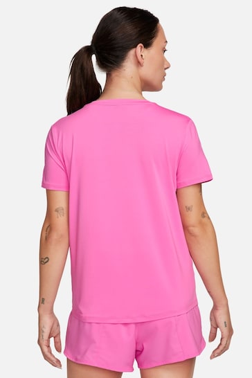 Nike Bright Pink One Classic Dri-FIT Short-Sleeve Fitness T-Shirt