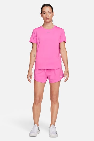 Nike Bright Pink One Classic Dri-FIT Short-Sleeve Fitness T-Shirt