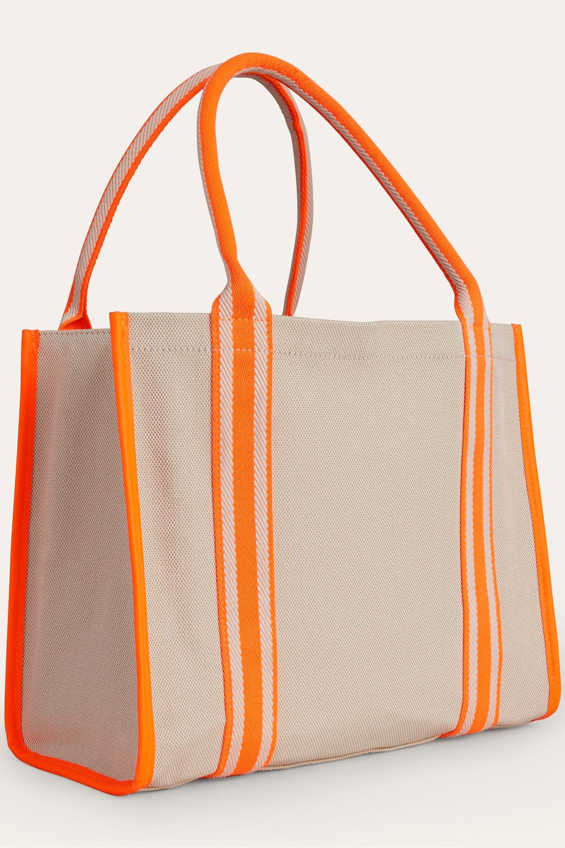 Buy Boden Orange Structured Canvas Tote Bag from Next Luxembourg