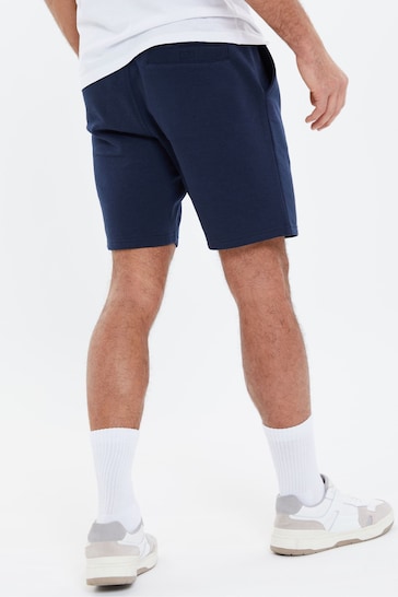 Threadbare Navy Basic Fleece Shorts