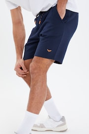 Threadbare Navy Basic Fleece Shorts - Image 4 of 4