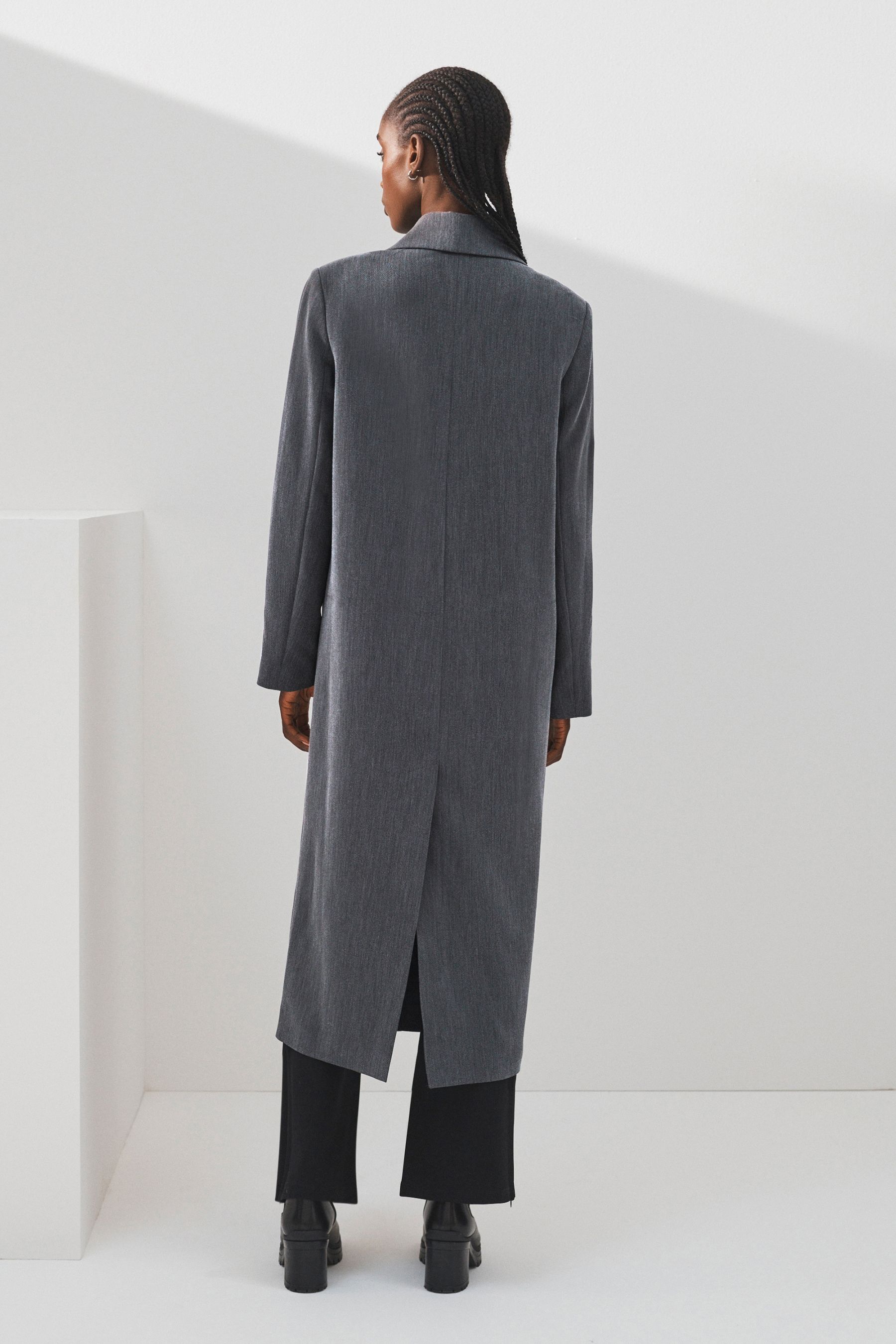 Long grey blazer online