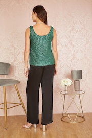 Yumi Green Sequin Vest - Image 3 of 3