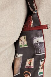 Neutral Slim Fit Slim Fit Herringbone Suit Jacket - Image 10 of 11