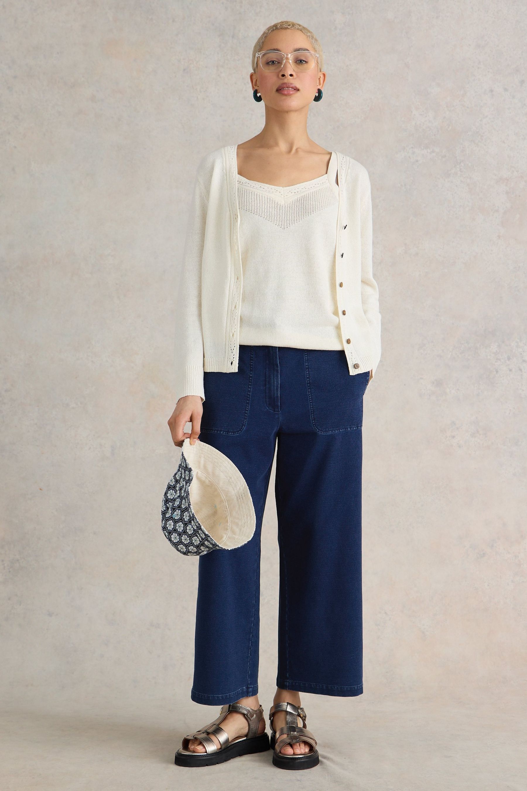 White stuff cropped trousers hotsell