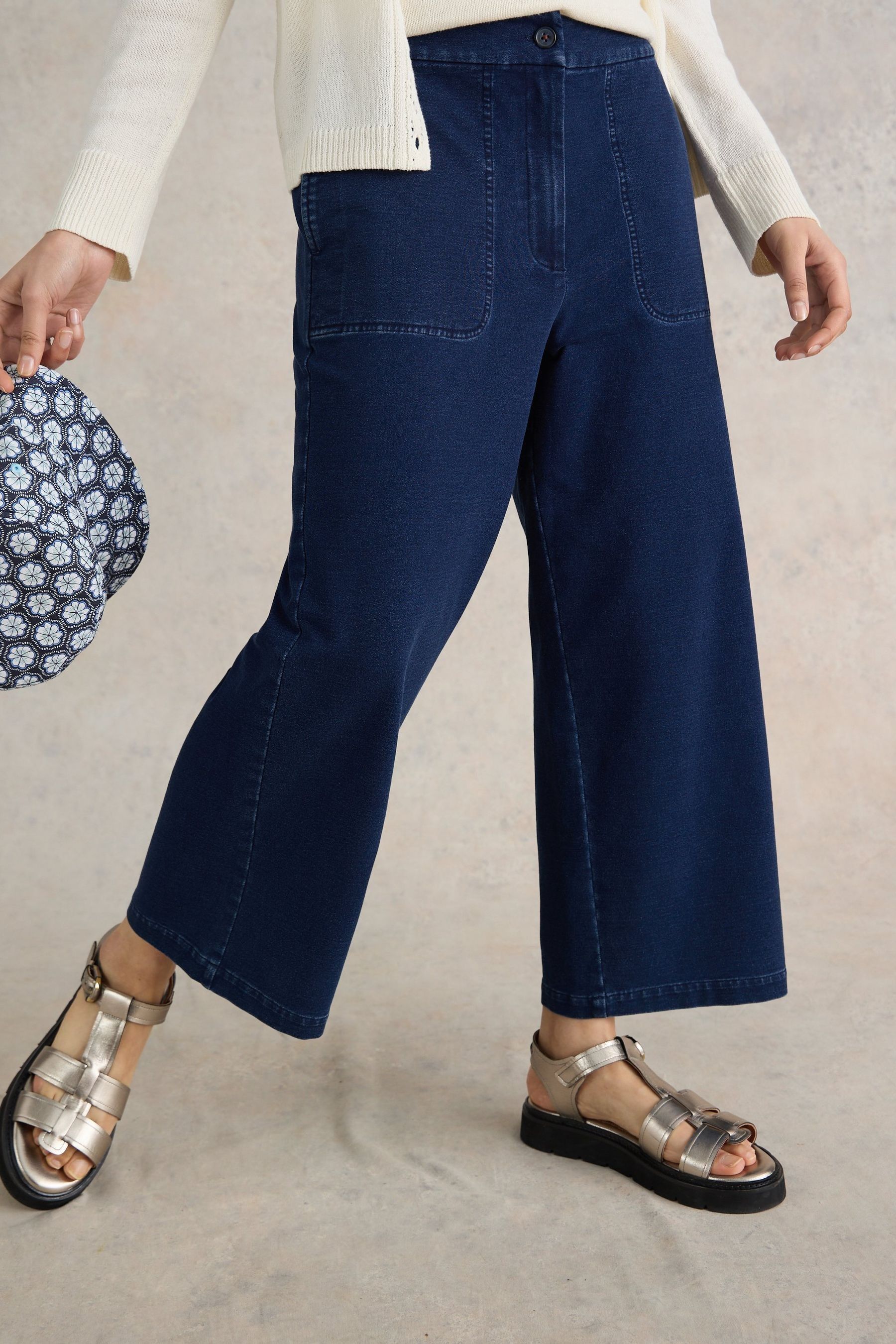 White stuff cropped trousers on sale