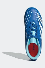 adidas Blue/White Football Sport Kids Predator Accuracy.4 Turf Boots - Image 11 of 12