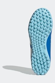 adidas Blue/White Football Sport Kids Predator Accuracy.4 Turf Boots - Image 12 of 12