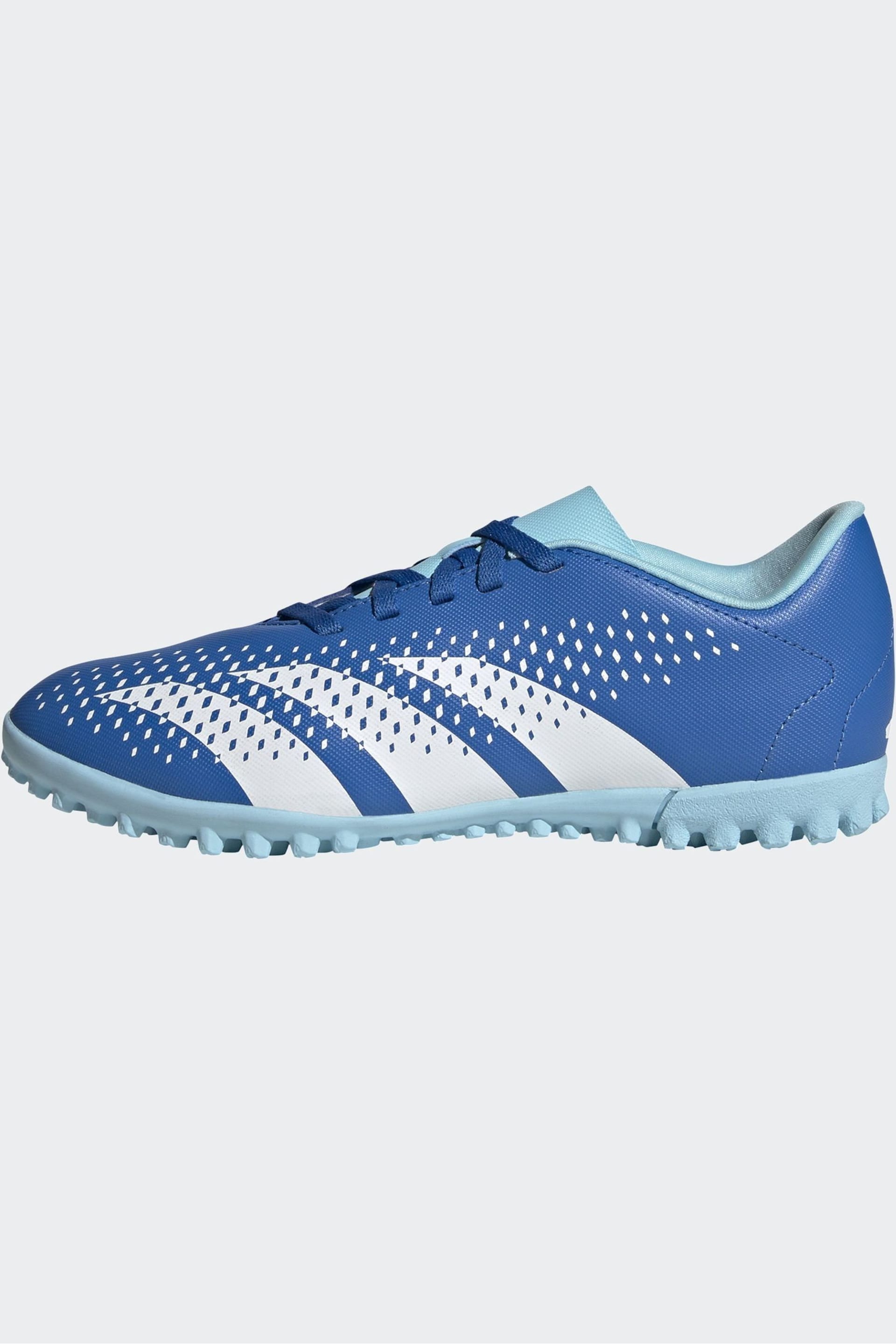 adidas Blue/White Football Sport Kids Predator Accuracy.4 Turf Boots - Image 2 of 12