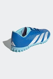 adidas Blue/White Football Sport Kids Predator Accuracy.4 Turf Boots - Image 4 of 12