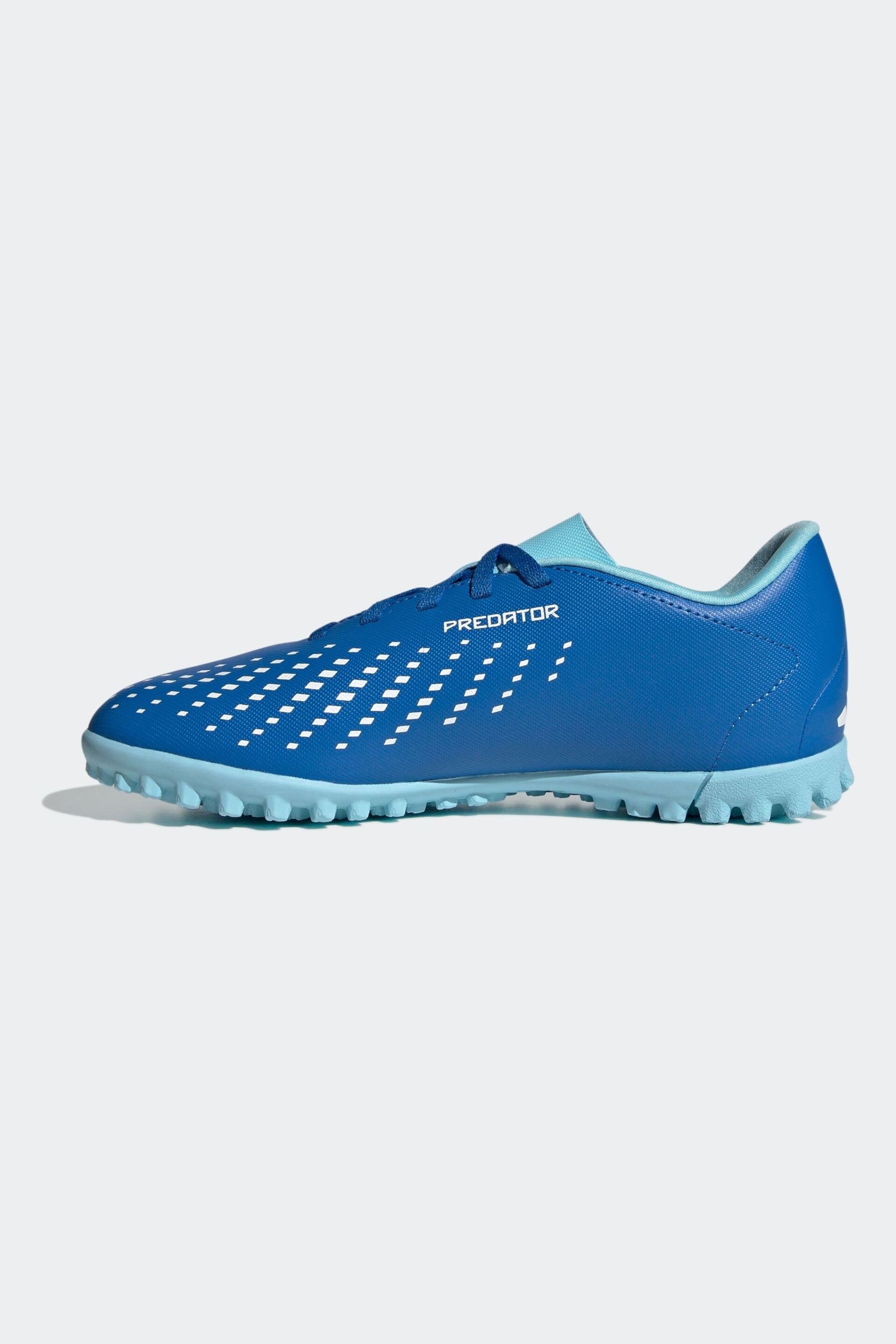 adidas Blue/White Football Sport Kids Predator Accuracy.4 Turf Boots - Image 5 of 12
