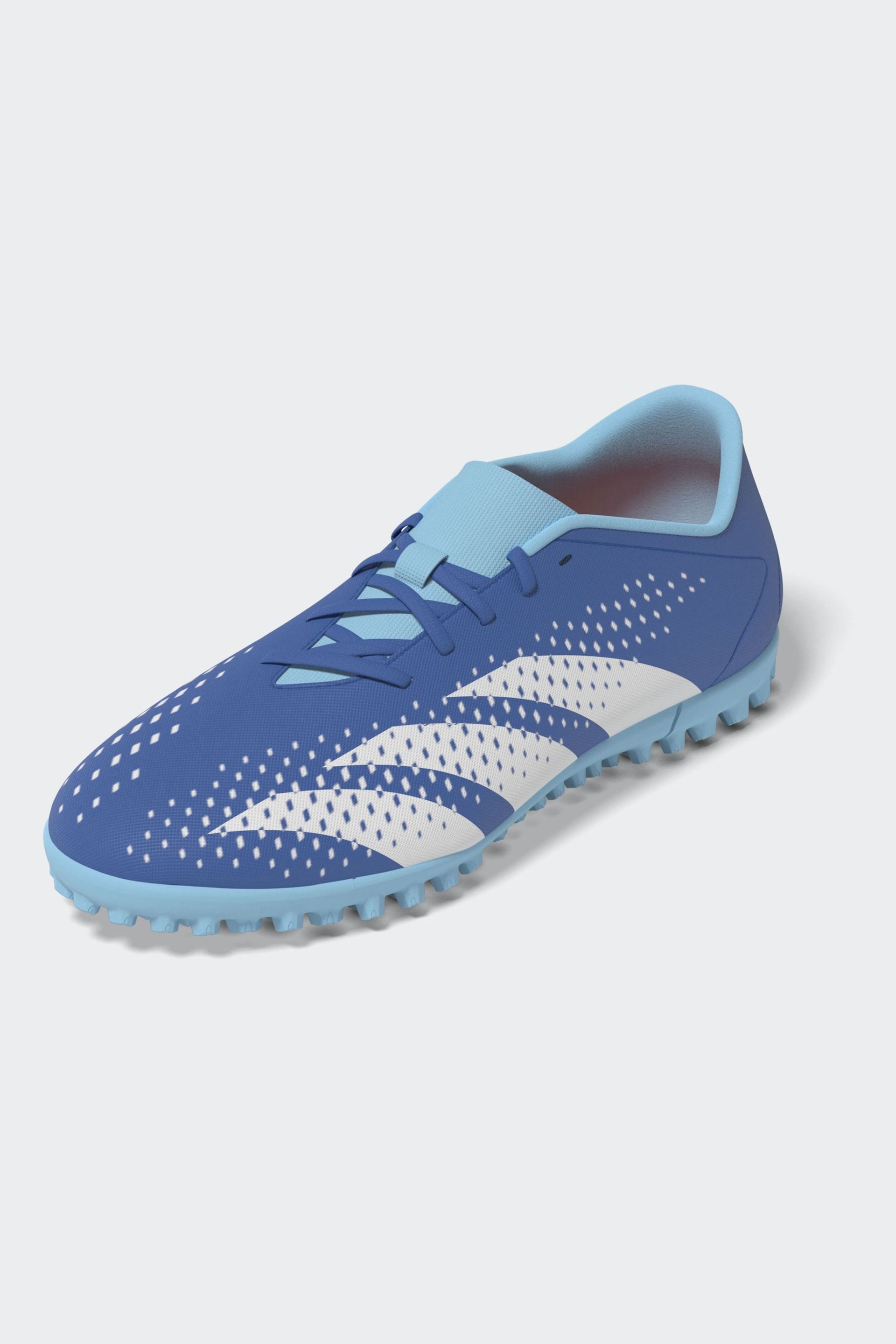adidas Blue/White Football Sport Kids Predator Accuracy.4 Turf Boots - Image 6 of 12