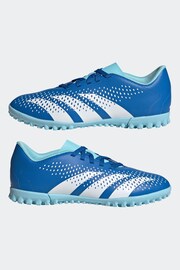 adidas Blue/White Football Sport Kids Predator Accuracy.4 Turf Boots - Image 7 of 12