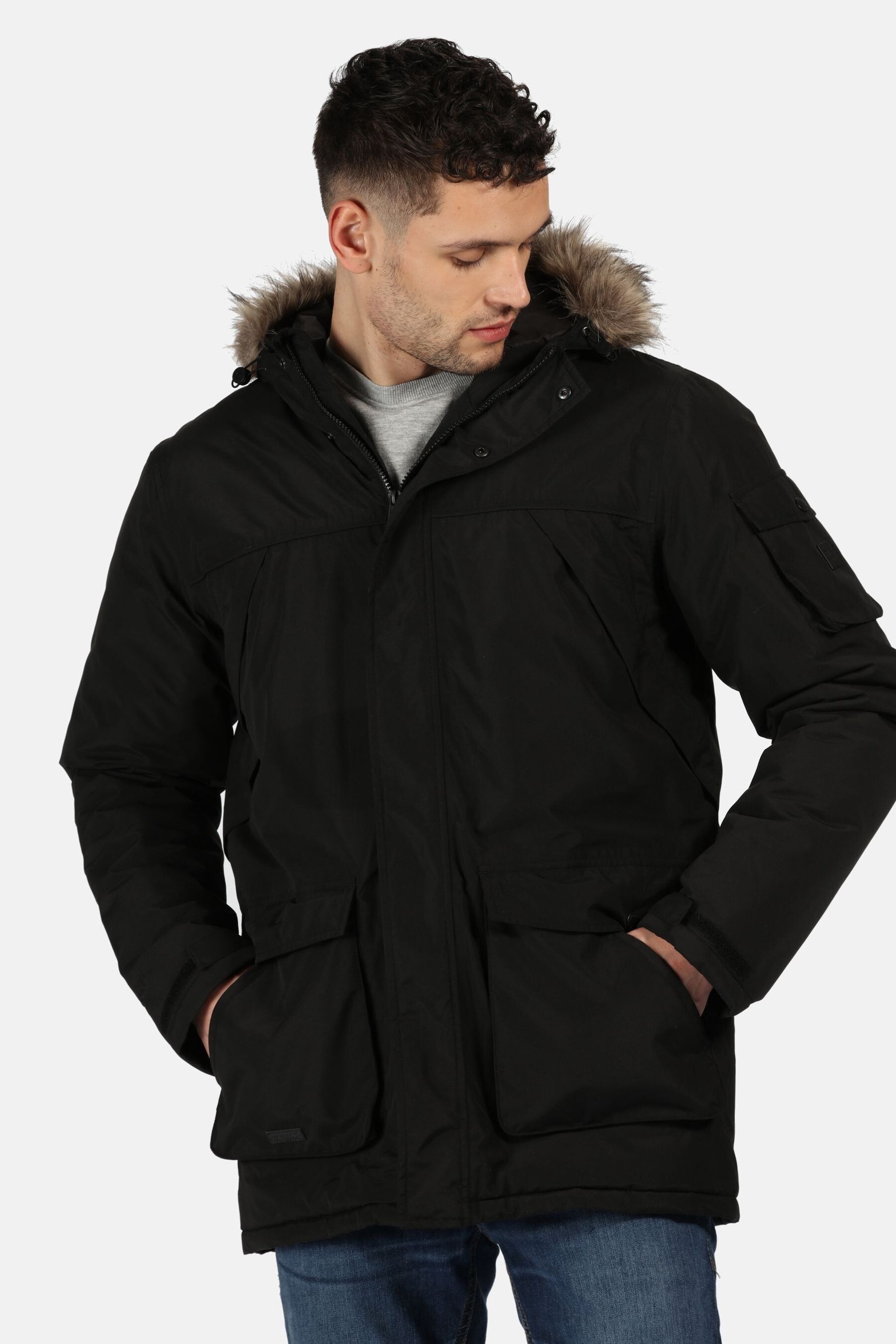 Buy Regatta Black Salinger Ii Waterproof Jacket from Next Ireland
