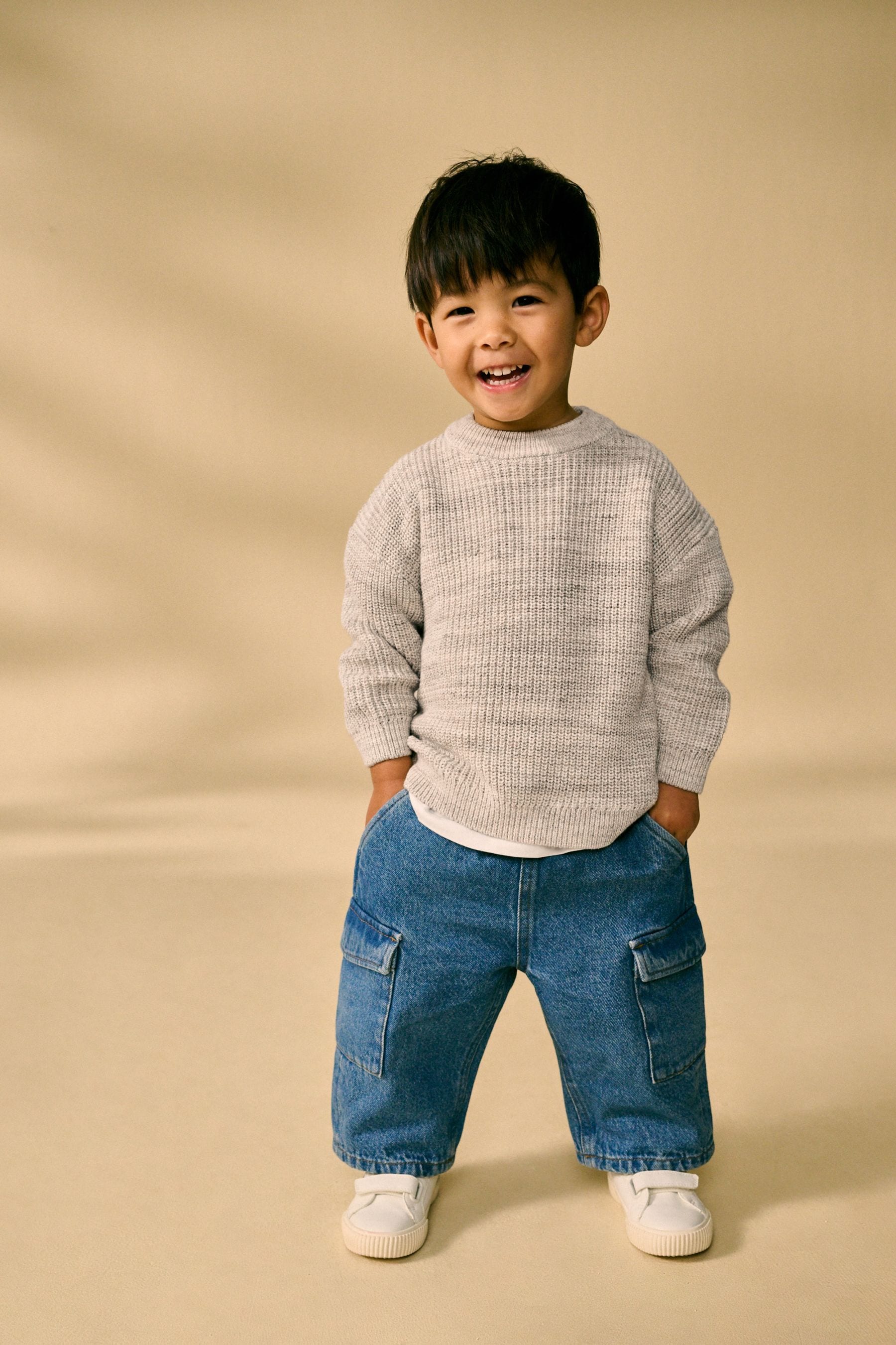 Buy Neutral Crew Neck Knitted Jumper 3mths 7yrs from Next Canada