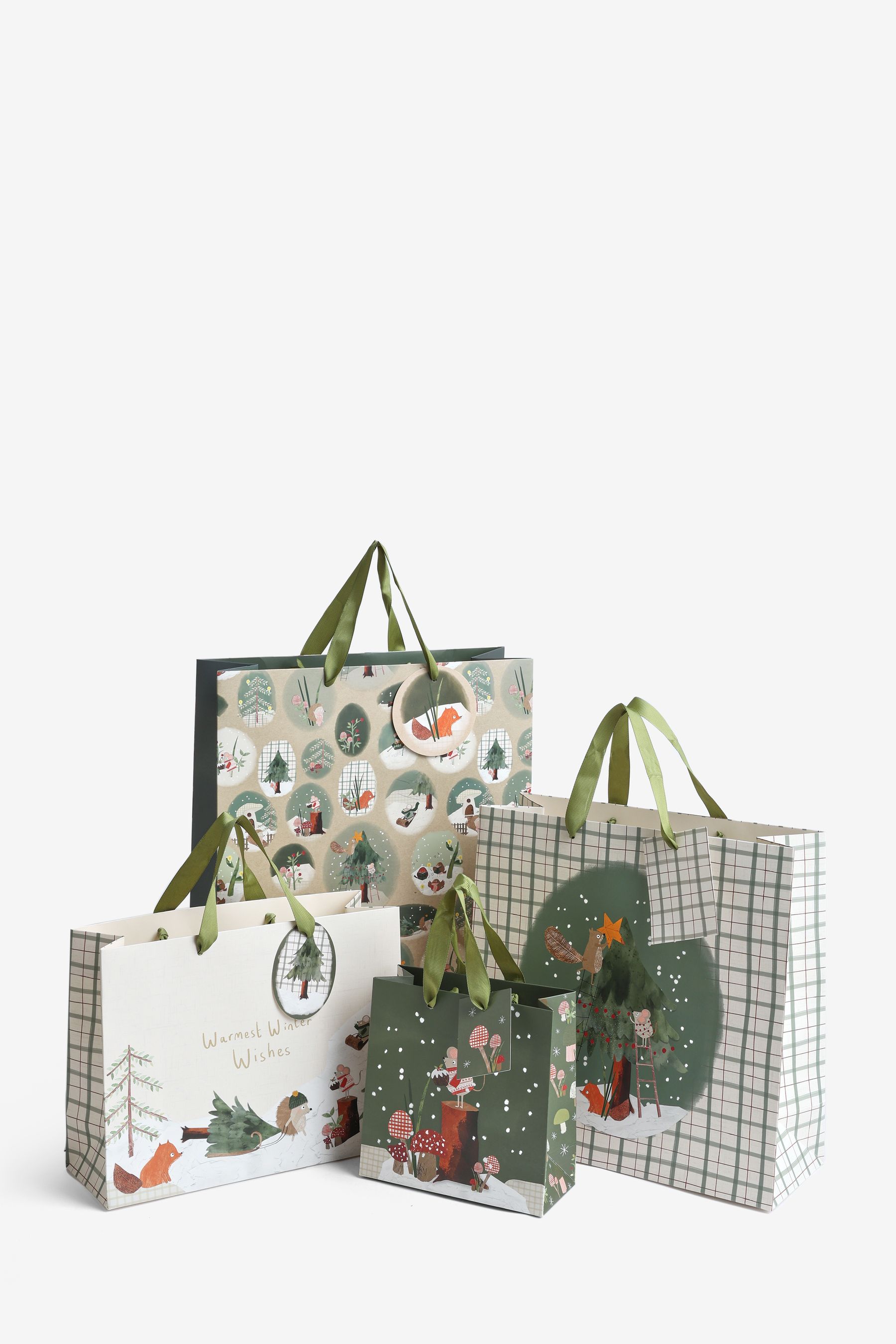 Buy Forest Friends Christmas 4 Pack Gift Bags from the Next UK online shop