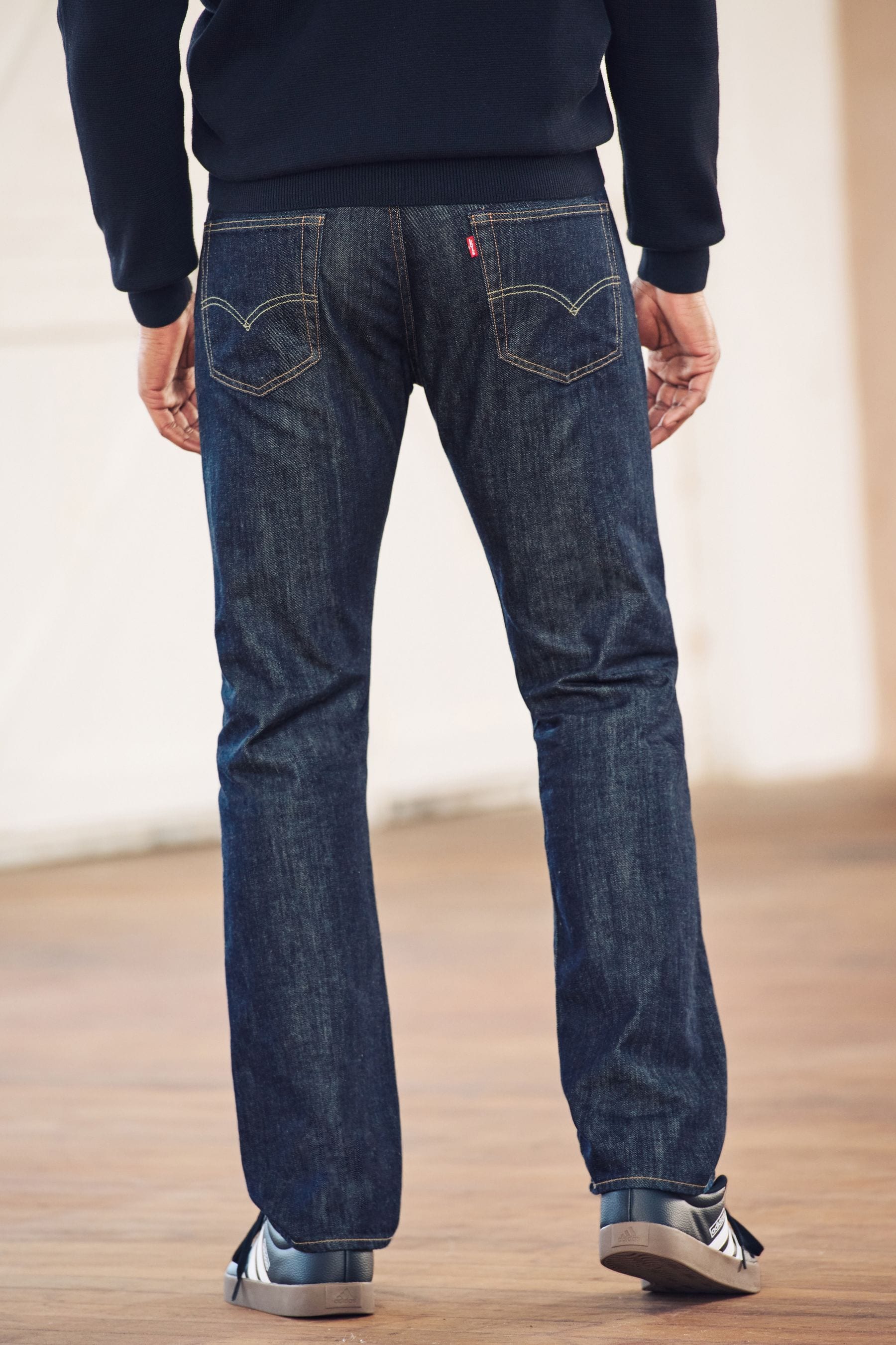Buy Levi s Marlon Dark Navy Blue Denim 501 Original Jeans from the Next UK online shop