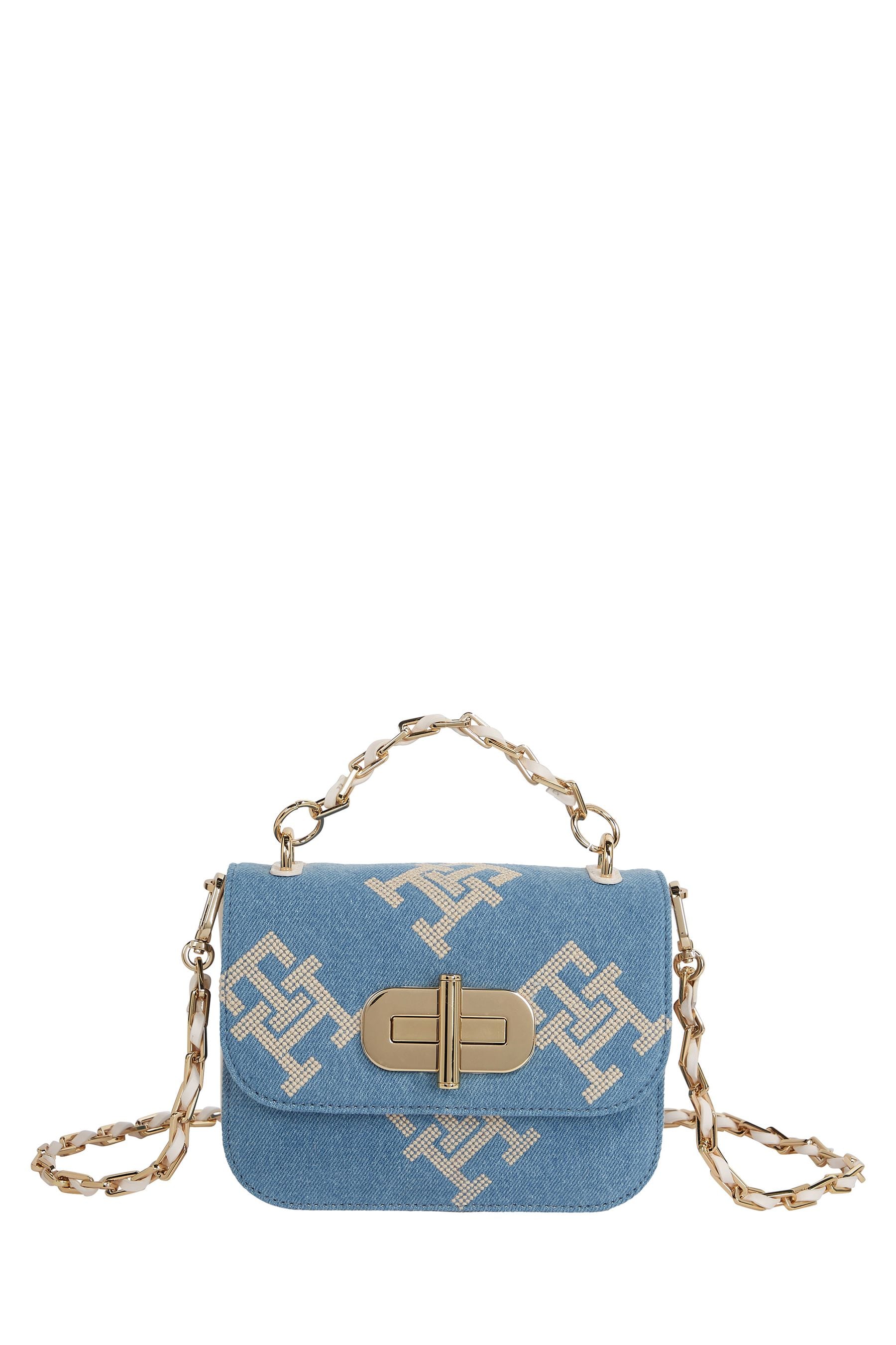 Buy Tommy Hilfiger Blue Turnlock Mini Crosssbody Bag from Next Luxembourg