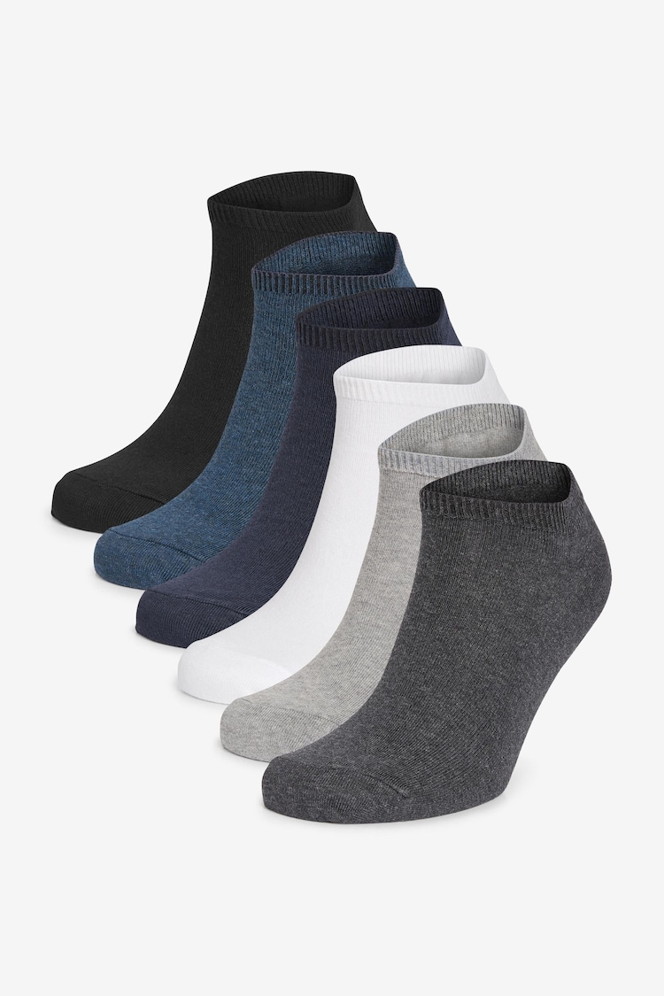 Multi 6 Pack Trainer Socks - Image 1 of 7