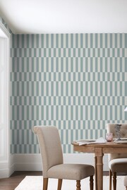 Blue Optimism Stripe Wallpaper - Image 1 of 5