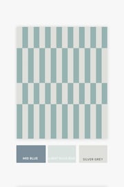 Blue Optimism Stripe Wallpaper - Image 4 of 5