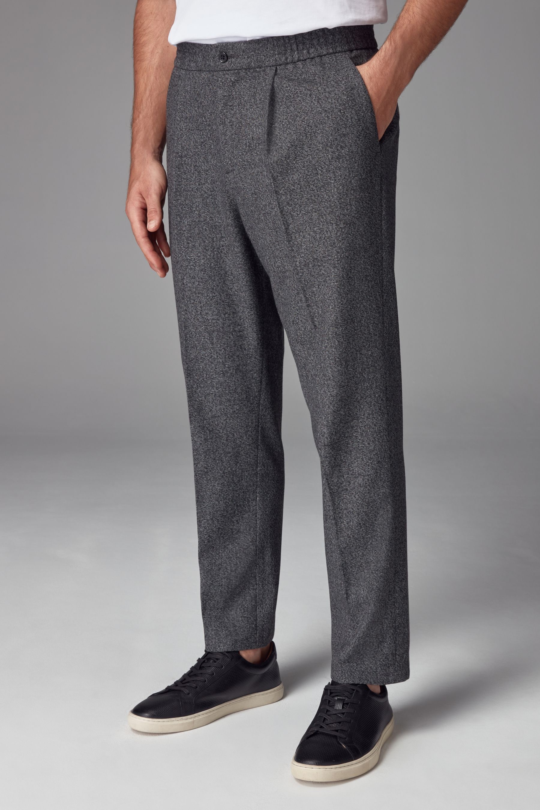 Grey smart joggers clearance