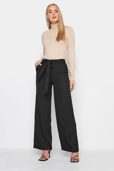 Long Tall Sally Black Wide Leg Trousers