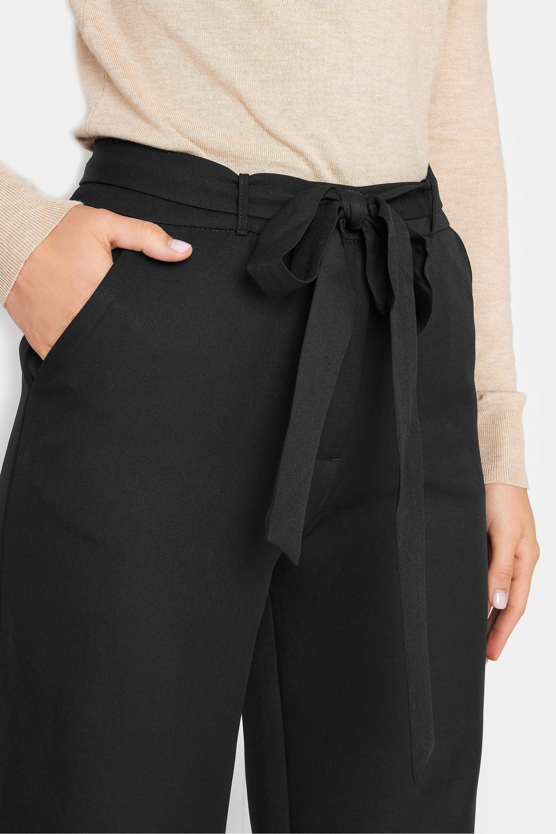 Long Tall Sally Black Wide Leg Trousers - Image 3 of 3