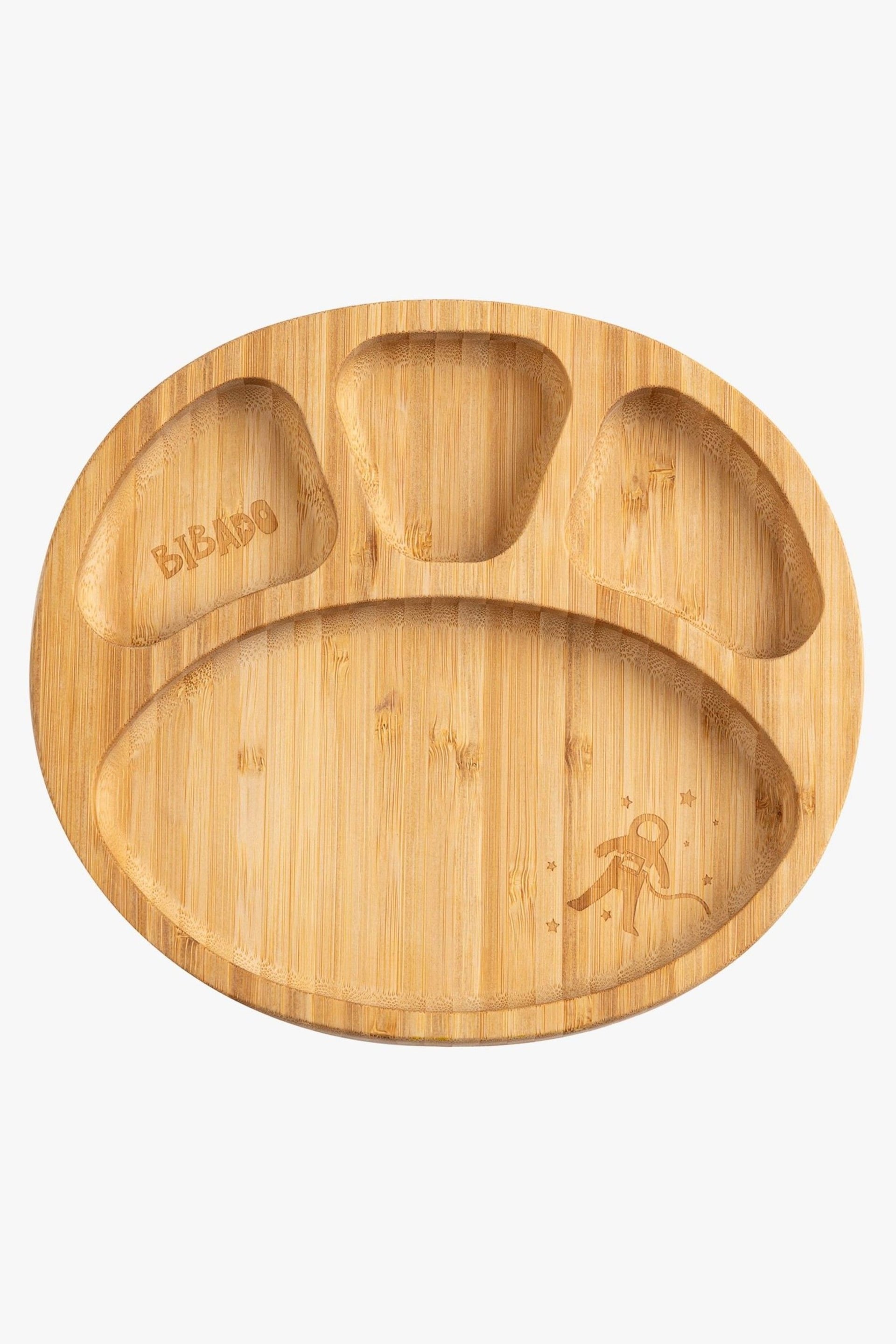 Bibado Bamboo Suction Divider Plate: Mist - Image 3 of 6