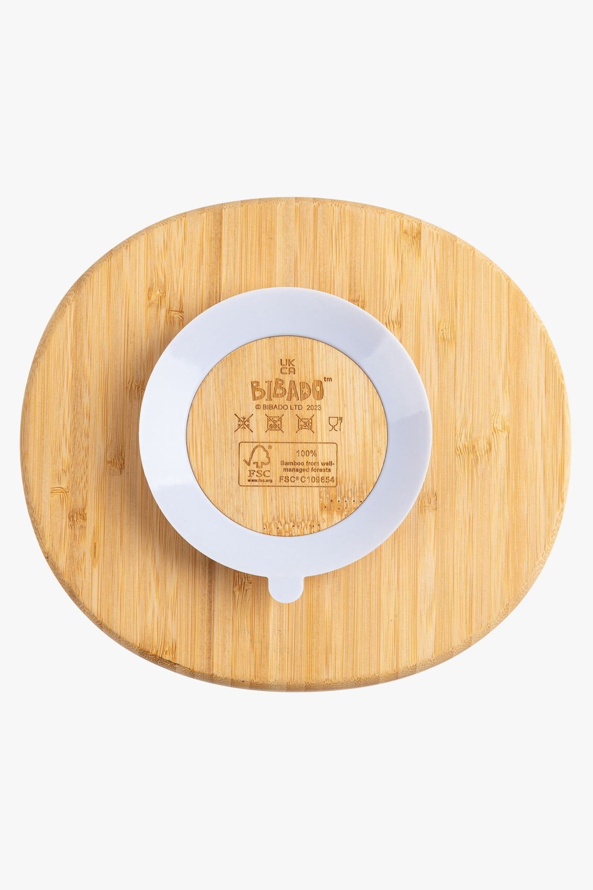 Bibado Bamboo Suction Divider Plate: Mist - Image 5 of 6