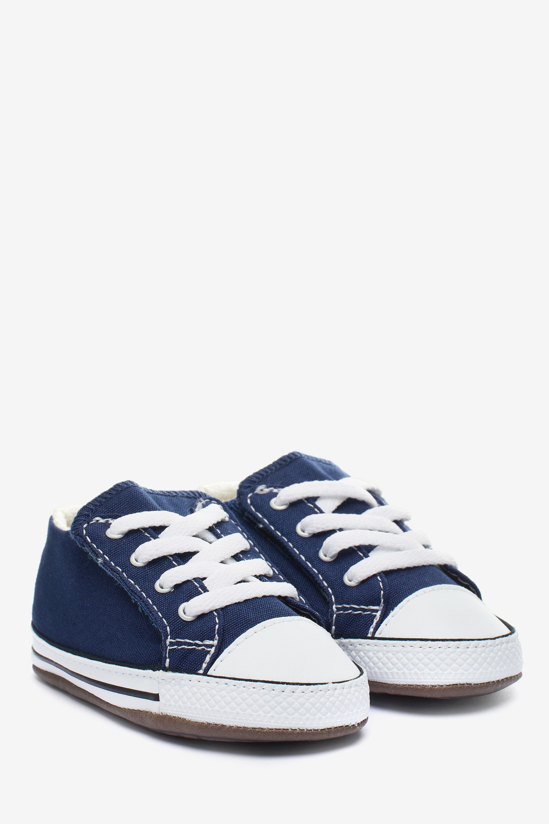 Navy converse crib shoes discount