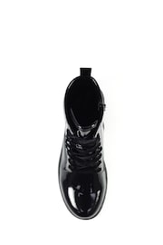 Lunar Danni Patent Black Ankle Boots - Image 5 of 8