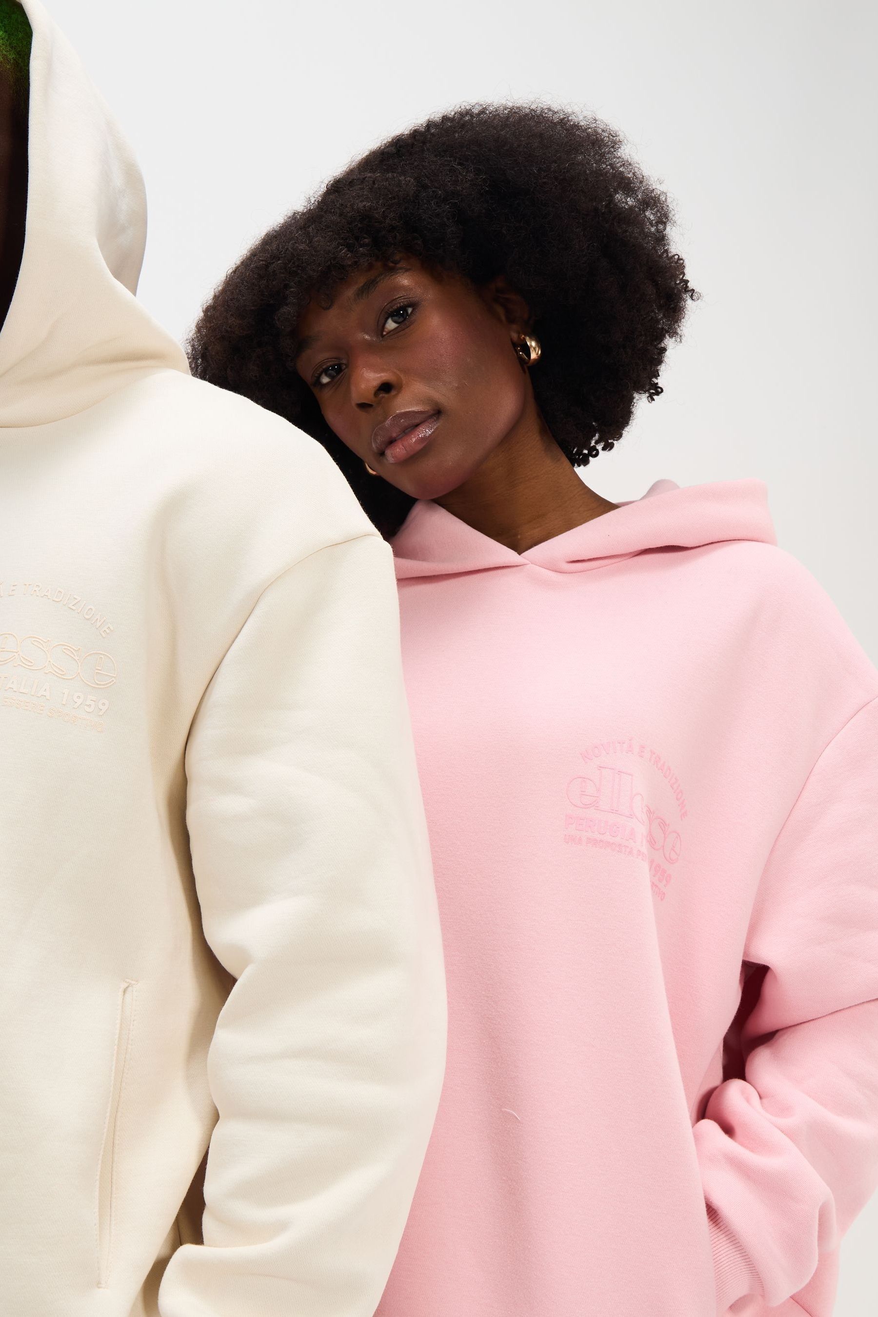 Ellesse borg tgought hoodie in pink