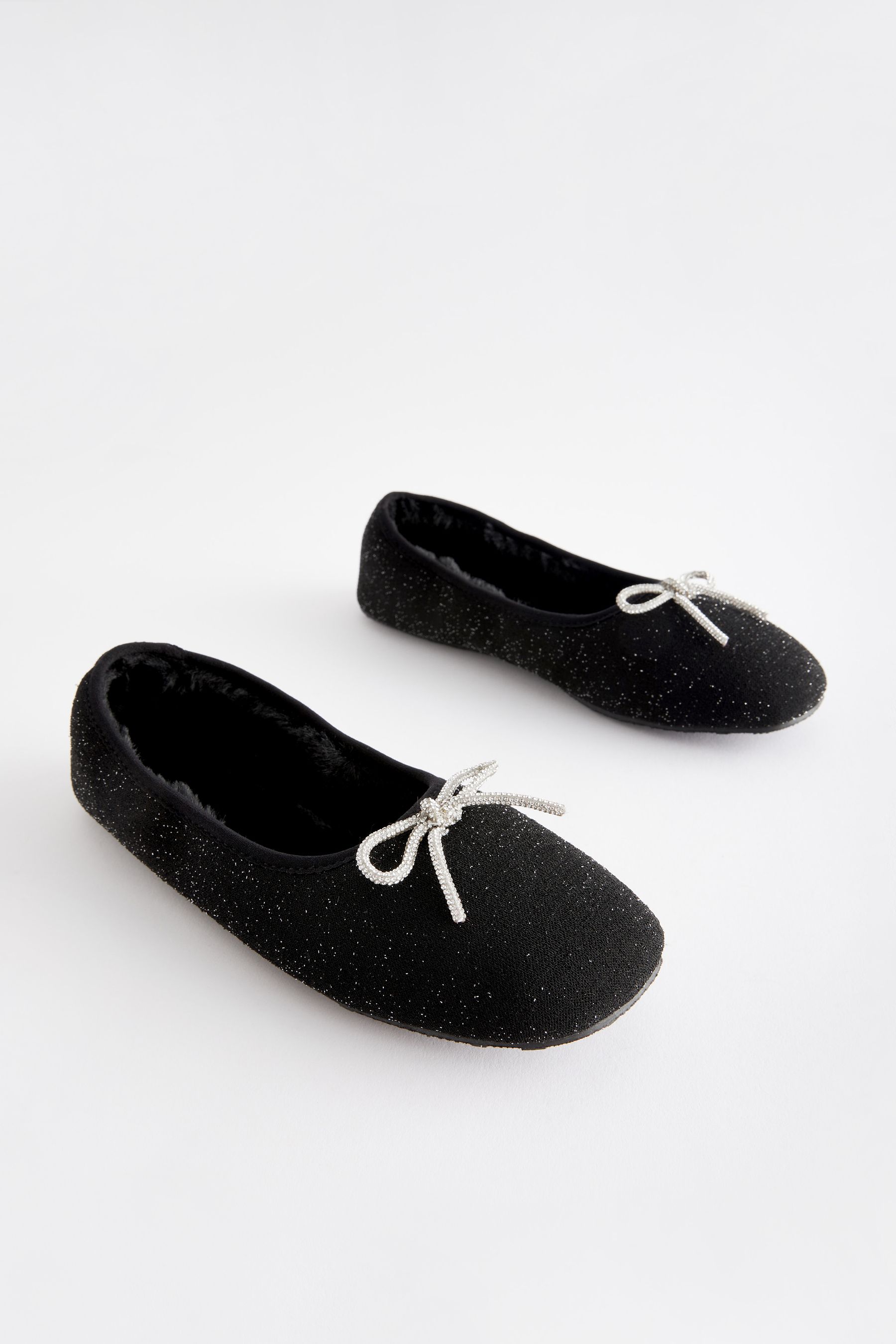 Sparkly ballerina slippers clearance