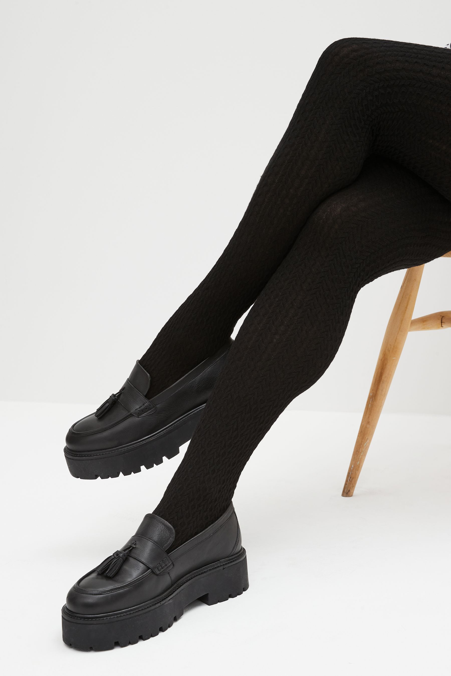 Black Knitted Tights 1 Pack