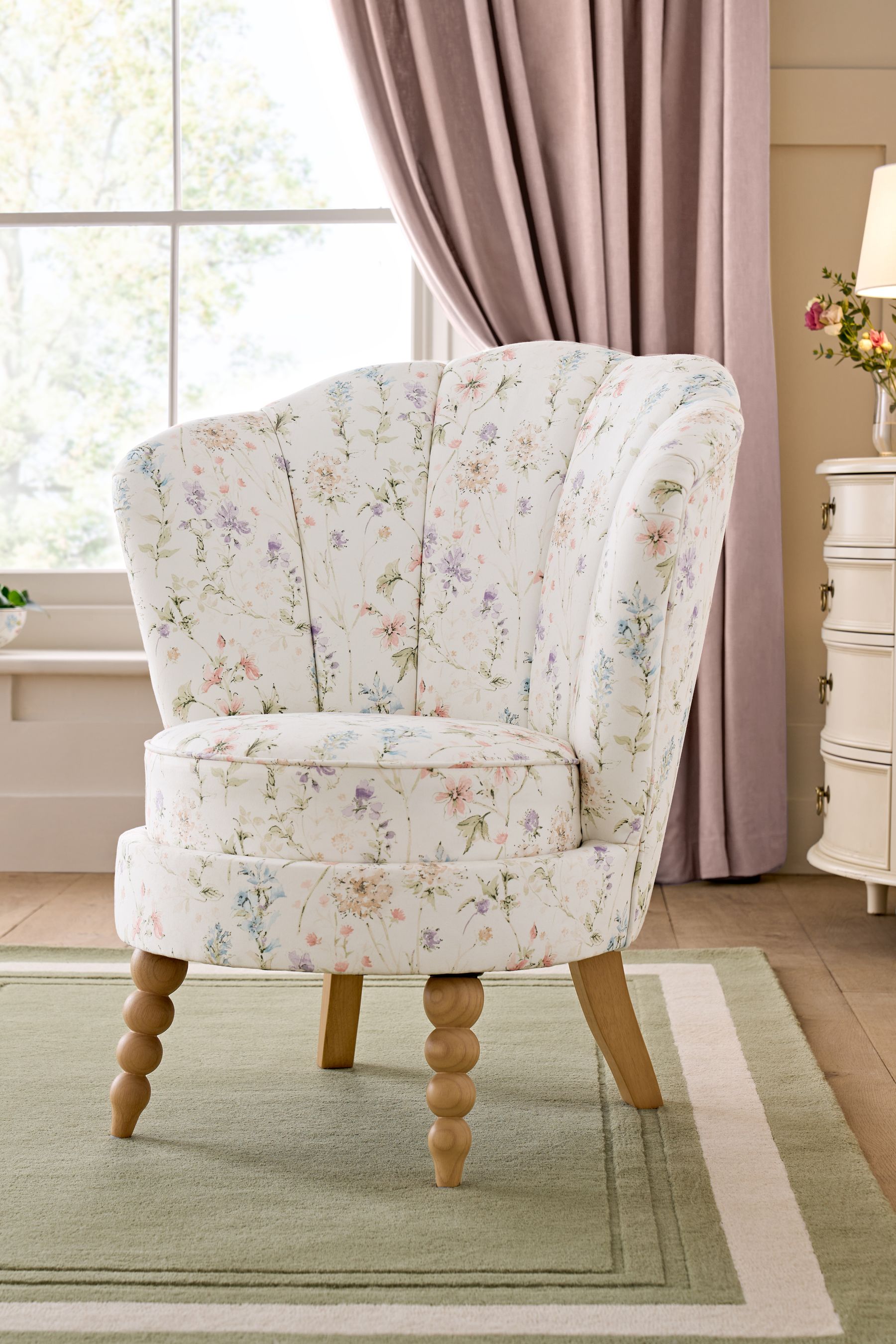 Buy Laura Ashley Wild Meadow Chalk Pink Accent Chair from the Next UK online shop